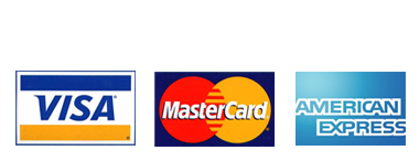 We accept all major credit cards