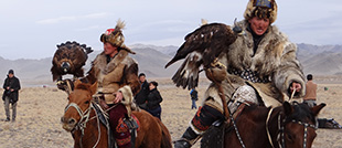Western Mongolia, Eagle Hunting Family and Gobi Desert